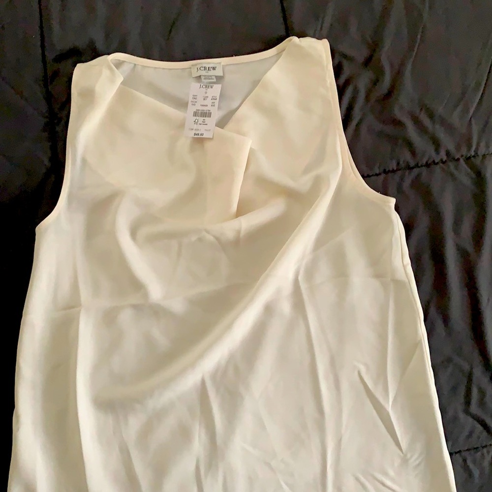 J crew blouse, new with tag, style ap646, ivory